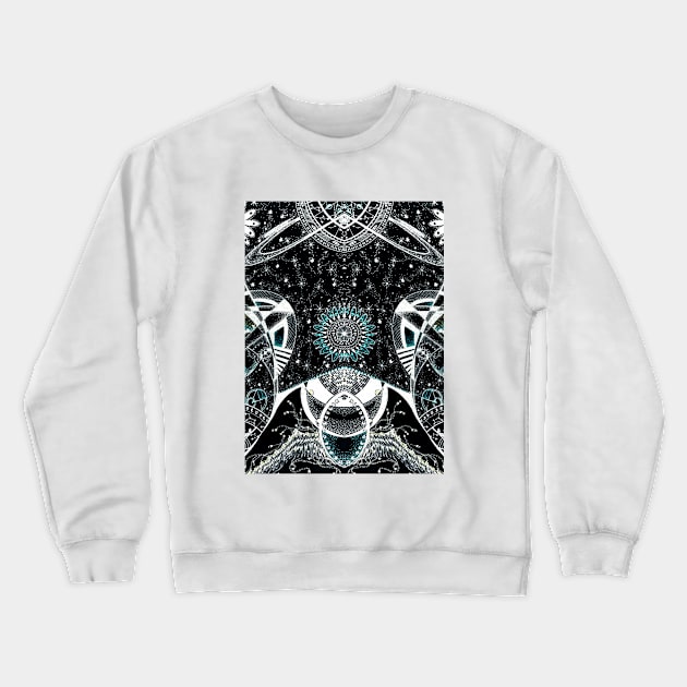 Cosmic Relationship Crewneck Sweatshirt by THE WHITE SATURN